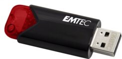 Emtec Click Easy USB flash drive 16 GB USB Type-A 3.2 Gen 2 (3.1 Gen 2) Zwart, Rood