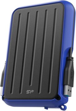 Silicon Power A66 externe harde schijf 5 TB USB Type-A 3.2 Gen 1 (3.1 Gen 1) Zwart, Blauw