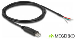 DeLOCK 63509 seriële kabel Zwart 2 m USB Type-A