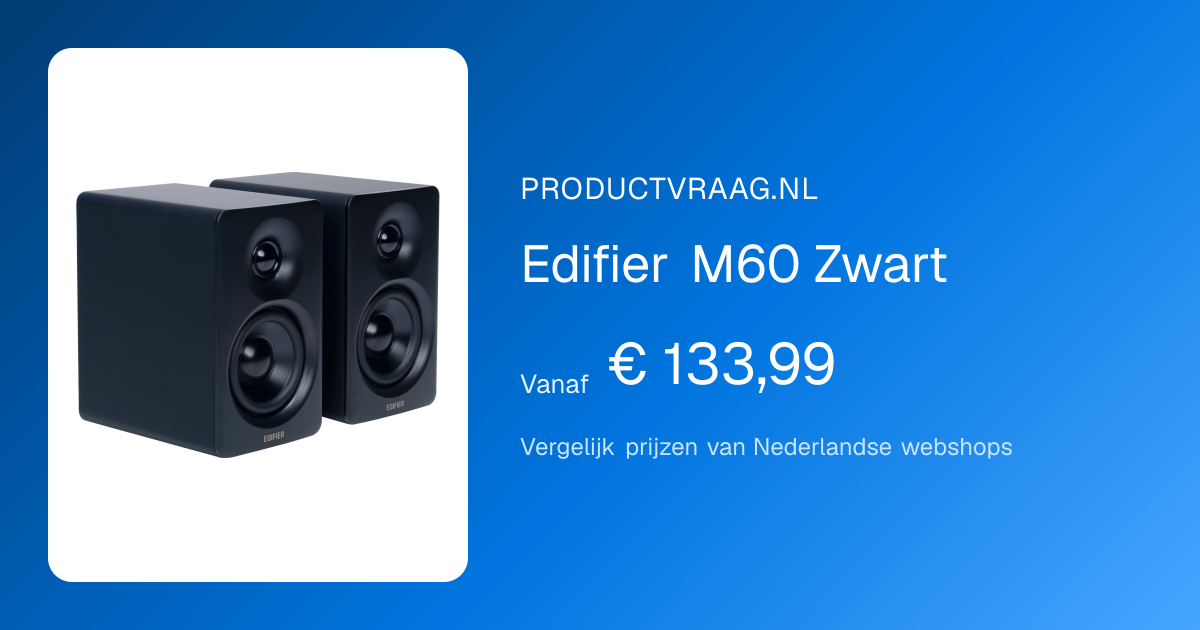 Edifier M60 Zwart Bedraad en draadloos 66 W