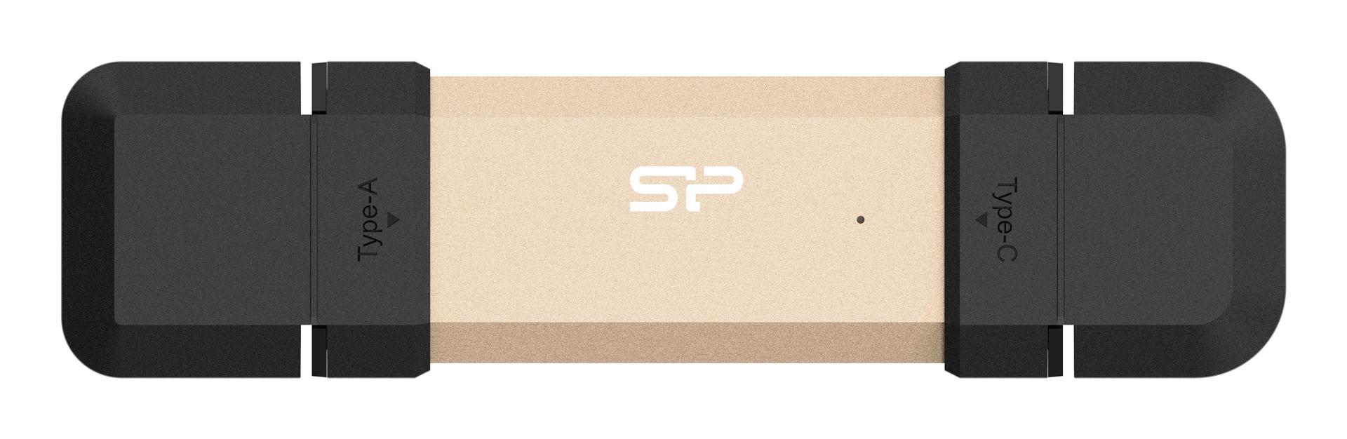 Silicon Power DS72 USB flash drive 1 TB USB Type-A / USB Type-C 3.2 Gen 2 (3.1 Gen 2) Goud