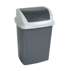 MAUL 9521087 vuilnisbak 10 l Rechthoekig Kunststof, Polypropyleen (PP) Donkergrijs, Wit
