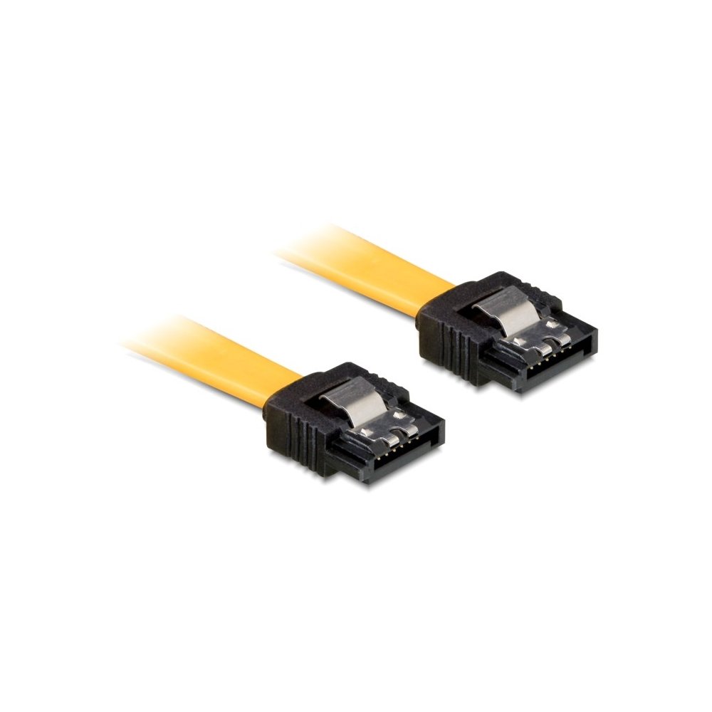 DeLOCK 0.1m SATA M/M SATA-kabel 0,1 m Geel