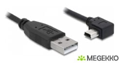 DeLOCK 82684 USB-kabel USB 2.0 5 m USB A Mini-USB B Zwart