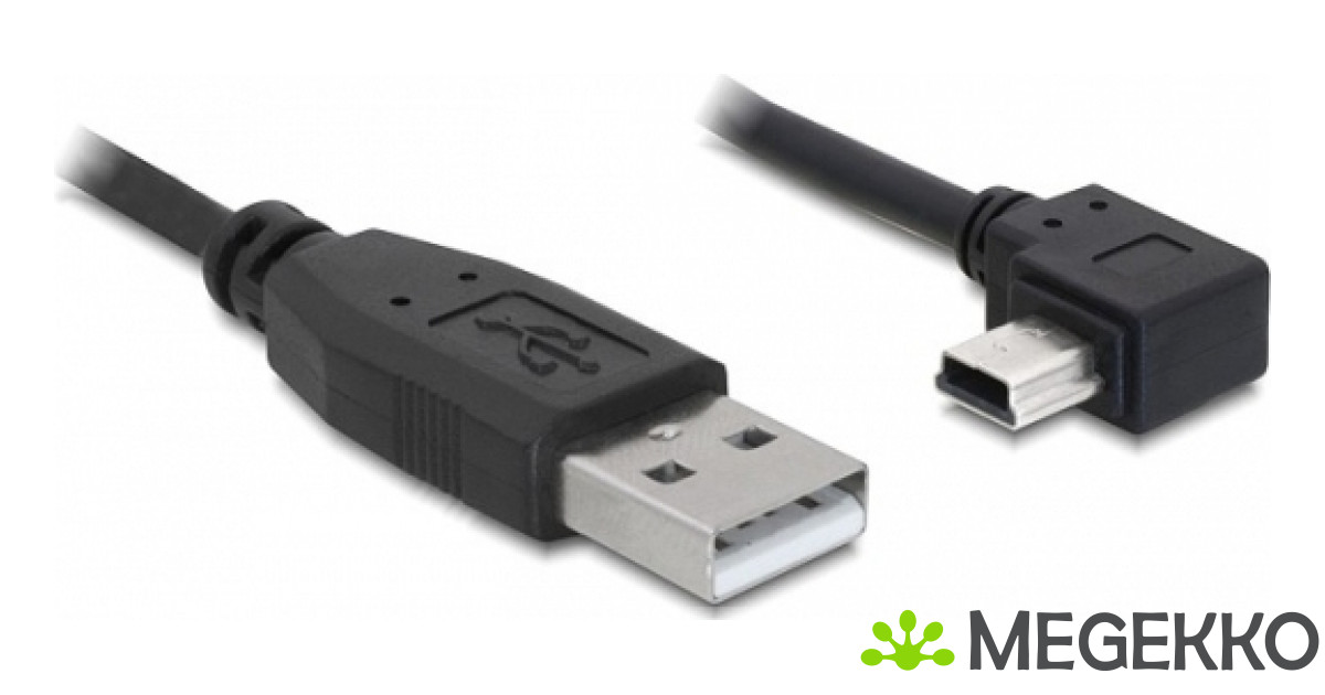 DeLOCK 82684 USB-kabel USB 2.0 5 m USB A Mini-USB B Zwart
