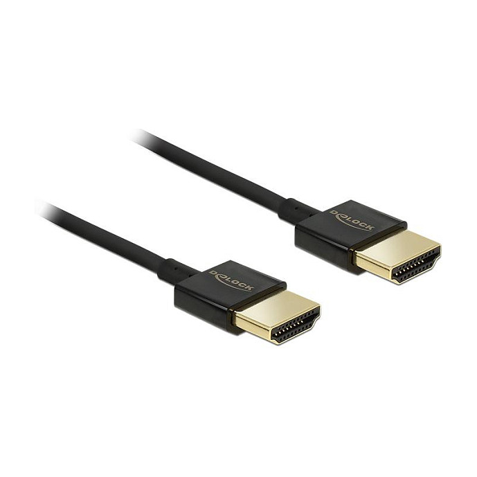 DeLOCK HDMI/HDMI, 4.5 m HDMI kabel 4,5 m HDMI Type A (Standaard) Zwart