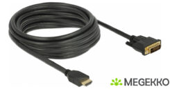 DeLOCK 85656 video kabel adapter 5 m HDMI Type A (Standaard) DVI Zwart