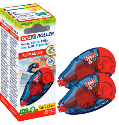tesa Roller Kleben permanent ecoLogo Nachfüllkassette 2St.