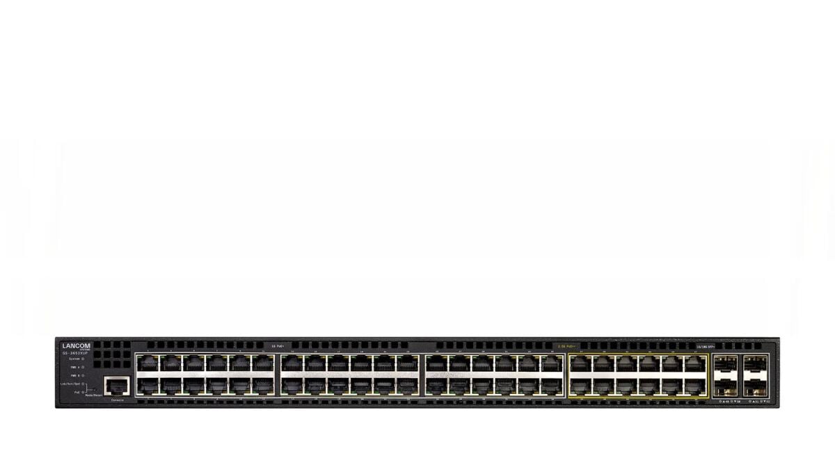 LANCOM GS-3652XUP Managed L3 2.5G Ethernet (100/1000/2500) Power over Ethernet (PoE) 1U Zwart