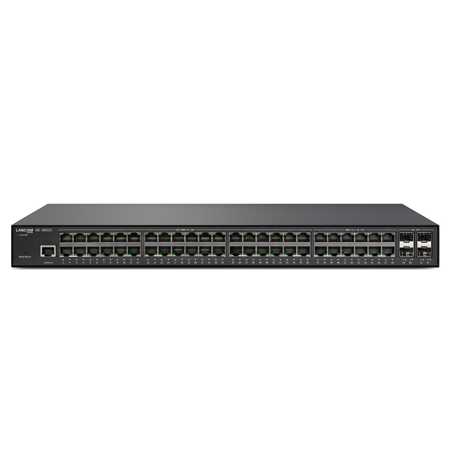 LANCOM GS-3628XUP L3 2.5G Ethernet (100/1000/2500) Power over Ethernet (PoE) 1U Zwart
