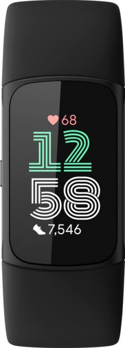 Fitbit Charge 6 AMOLED Polsband activiteitentracker Zwart