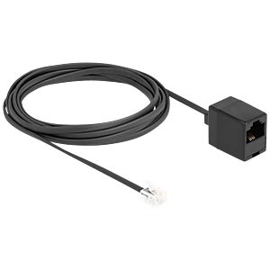 DeLOCK 88094 telefoonkabel 3 m Zwart
