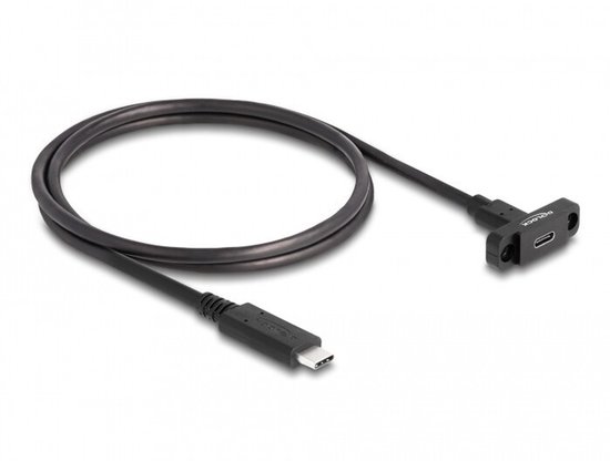 DeLOCK 87824 USB-kabel USB 3.2 Gen 2 (3.1 Gen 2) 1 m USB C Zwart