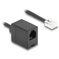 DeLOCK 90230 telefoonkabel 1 m Zwart