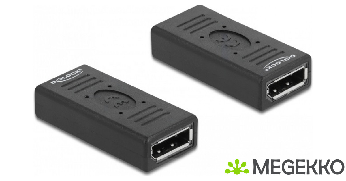 DeLOCK 66643 tussenstuk voor kabels DisplayPort Zwart