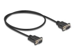 DeLOCK 87839 seriële kabel Zwart 0,5 m RS-232