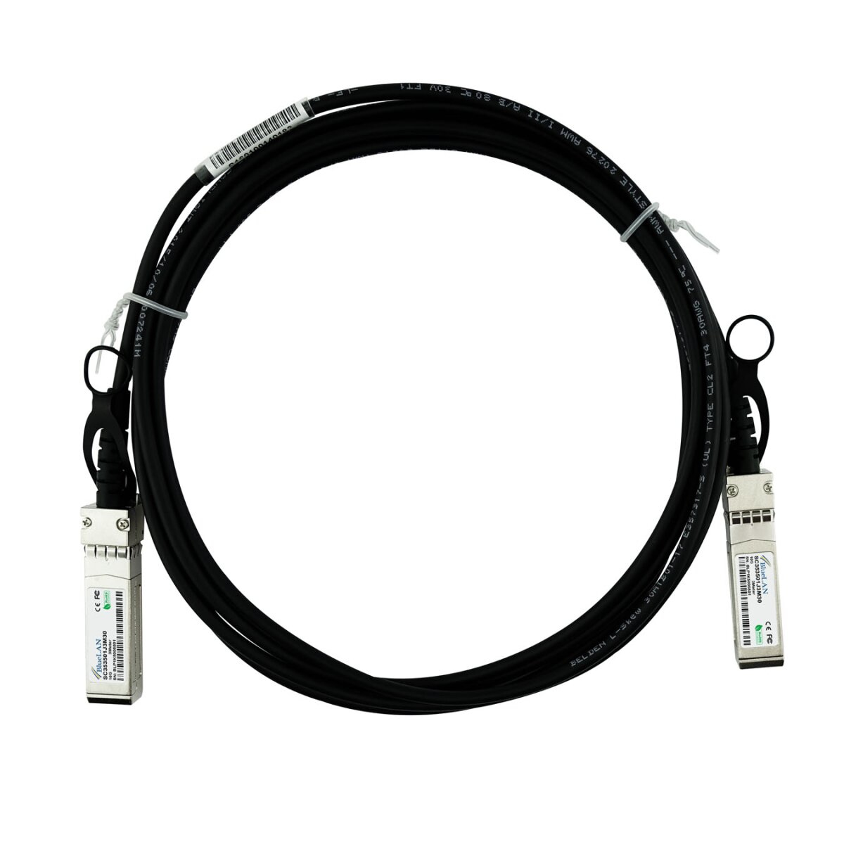 BlueOptics J9281D-BL InfiniBand en Glasvezelkabel 1 m SFP+ Zwart