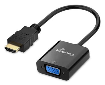 MediaRange MRCS231 video kabel adapter 0,2 m HDMI Type A (Standaard) VGA (D-Sub) Zwart