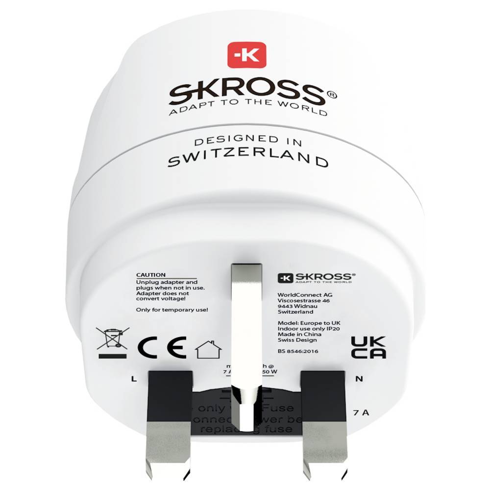 SKROSS Adapter Europe to United Kingdom