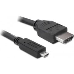 DeLOCK 3m HDMI HDMI kabel HDMI Type A (Standaard) HDMI Type D (Micro) Zwart