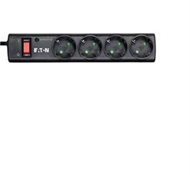 Eaton PS4D Overspanningsbeveiliging Zwart, Wit 4 AC-uitgang(en) 220 - 250 V 1 m
