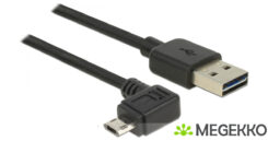 DeLOCK 83846 USB-kabel USB 2.0 1 m USB A Micro-USB B Zwart