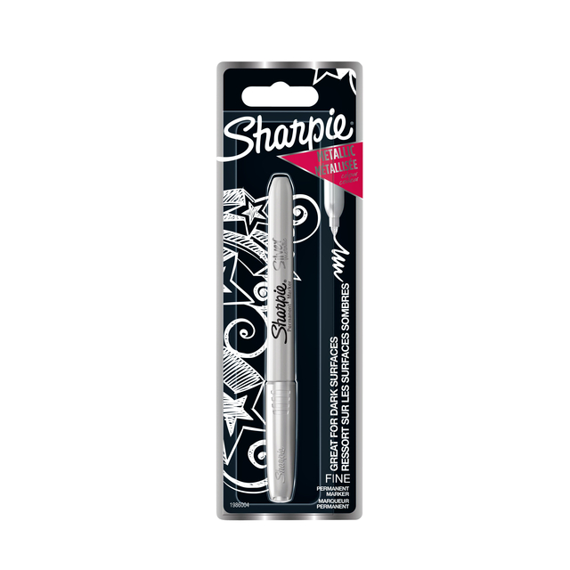 Sharpie 1986004 markeerstift 1 stuk(s) Fijne punt Zilver