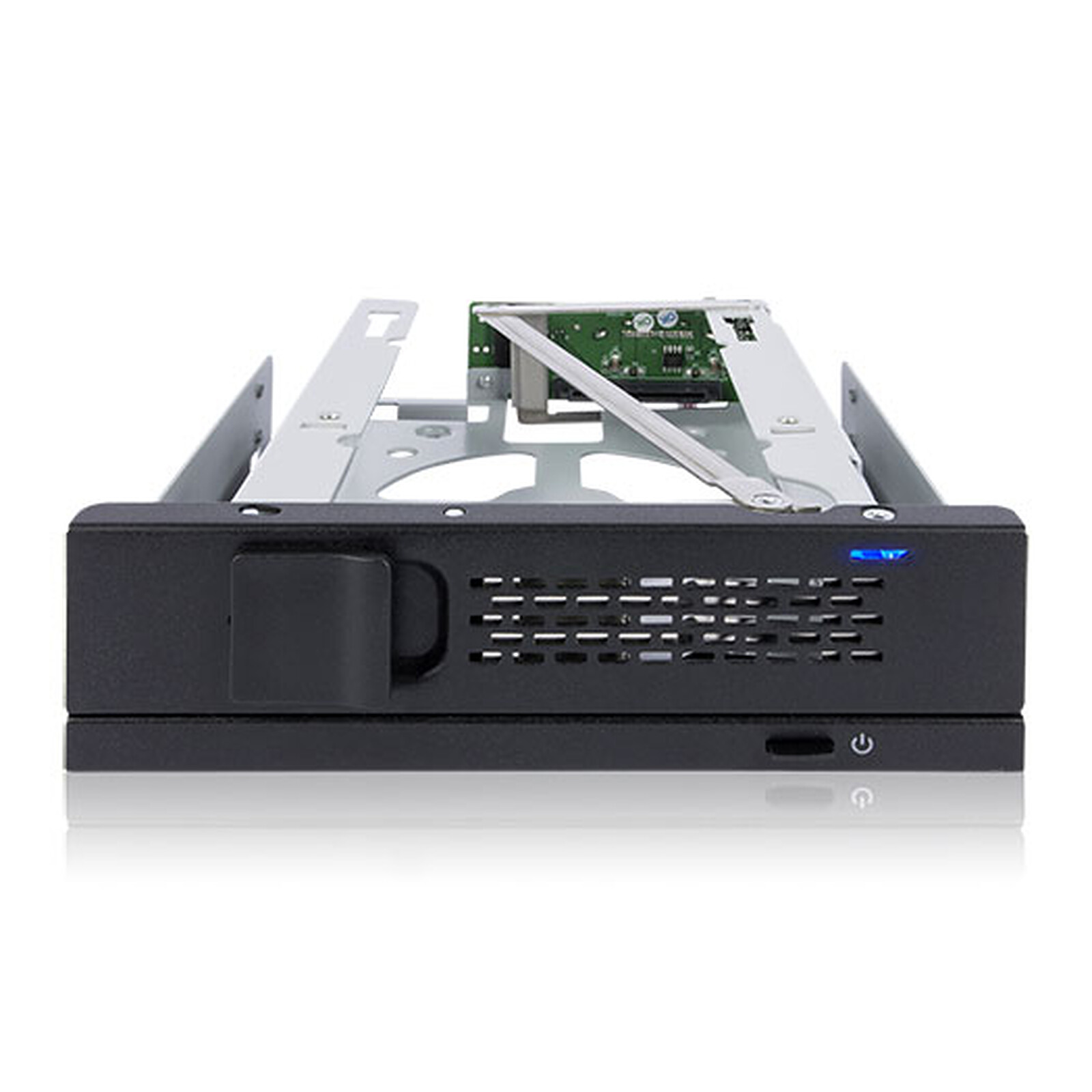 Icy Dock MB171SP-1B drive bay panel 13,3 cm (5.25) Carrierpaneel Zwart, Zilver