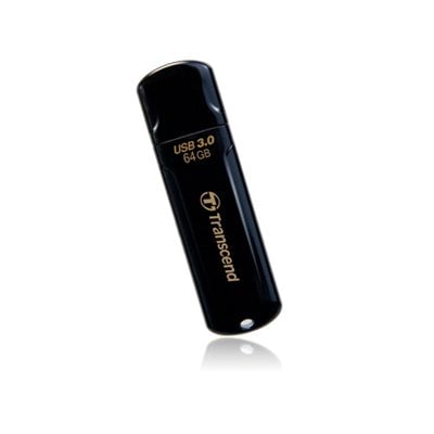 JetFlash 700 64GB USB 3.0 Black - Read up to 52MB/S