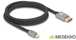 DeLOCK Mini DisplayPort - DisplayPort Kabel 2 m Grijs