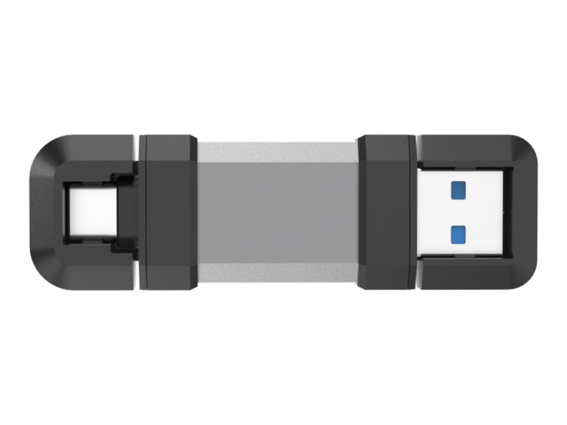 Silicon Power SP064GBUC3C51V1S USB flash drive 64 GB USB Type-A / USB Type-C 3.2 Gen 1 (3.1 Gen 1) Zwart, Zilver