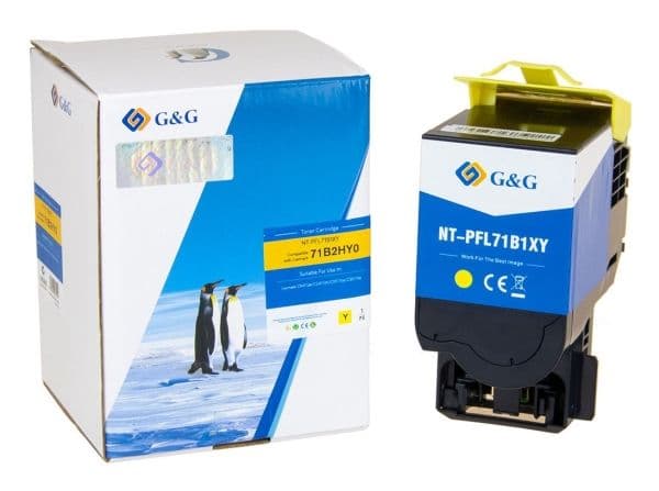 G&G 17058 tonercartridge 1 stuk(s) Compatibel Geel