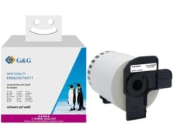G&G 19712 labelprinter-tape Zwart op wit DK