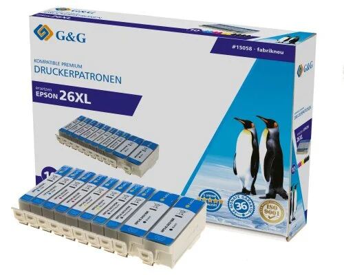 G&G 15058 inktcartridge 10 stuk(s) Compatibel Hoog (XL) rendement Cyaan, Geel, Magenta, Zwart