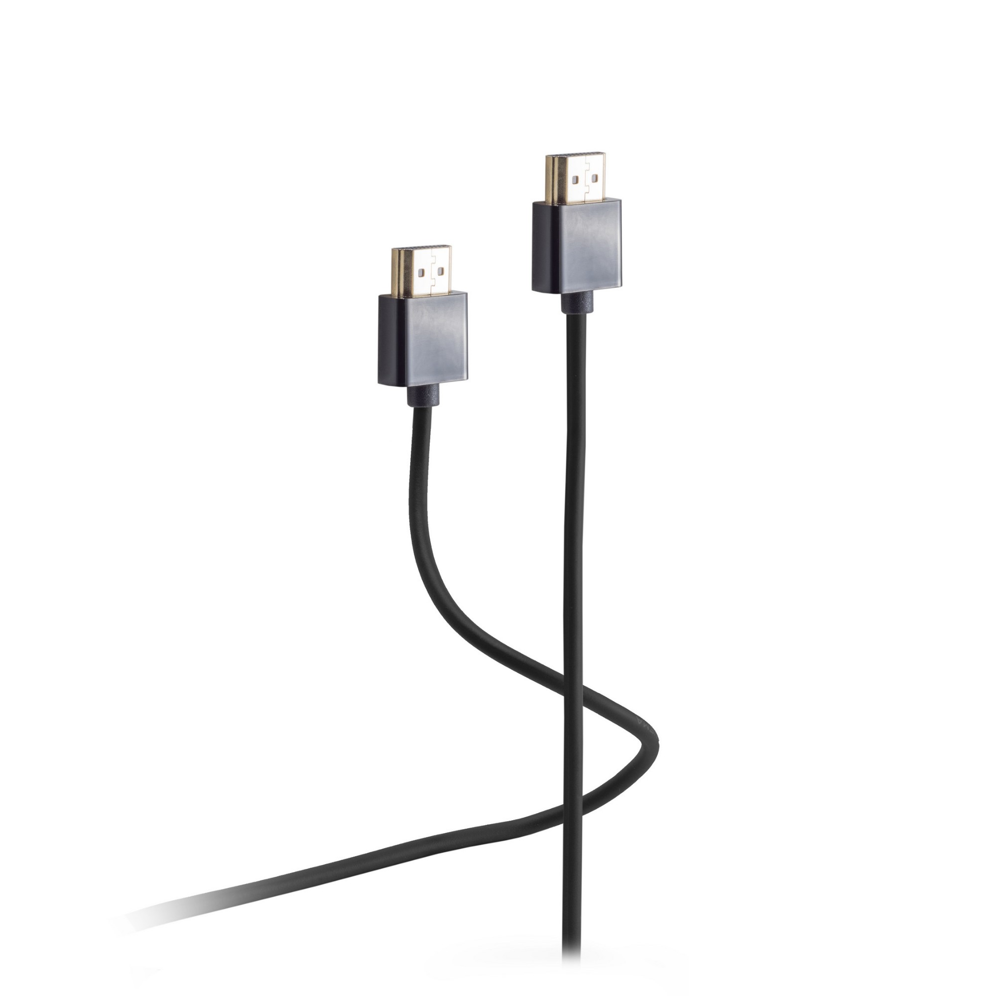 Flexline FL31-15035 HDMI kabel 2 m HDMI Type A (Standaard) Zwart, Grijs