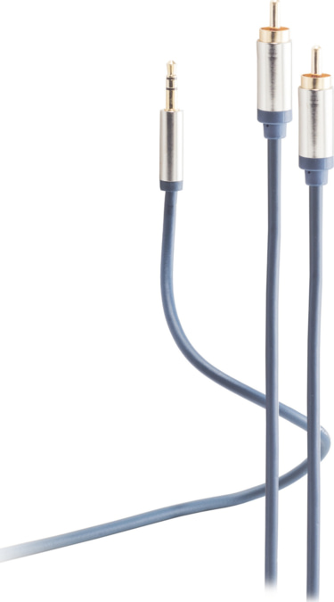 Flexline FL31-32041 audio kabel 3 m 3.5mm 2 x RCA Blauw