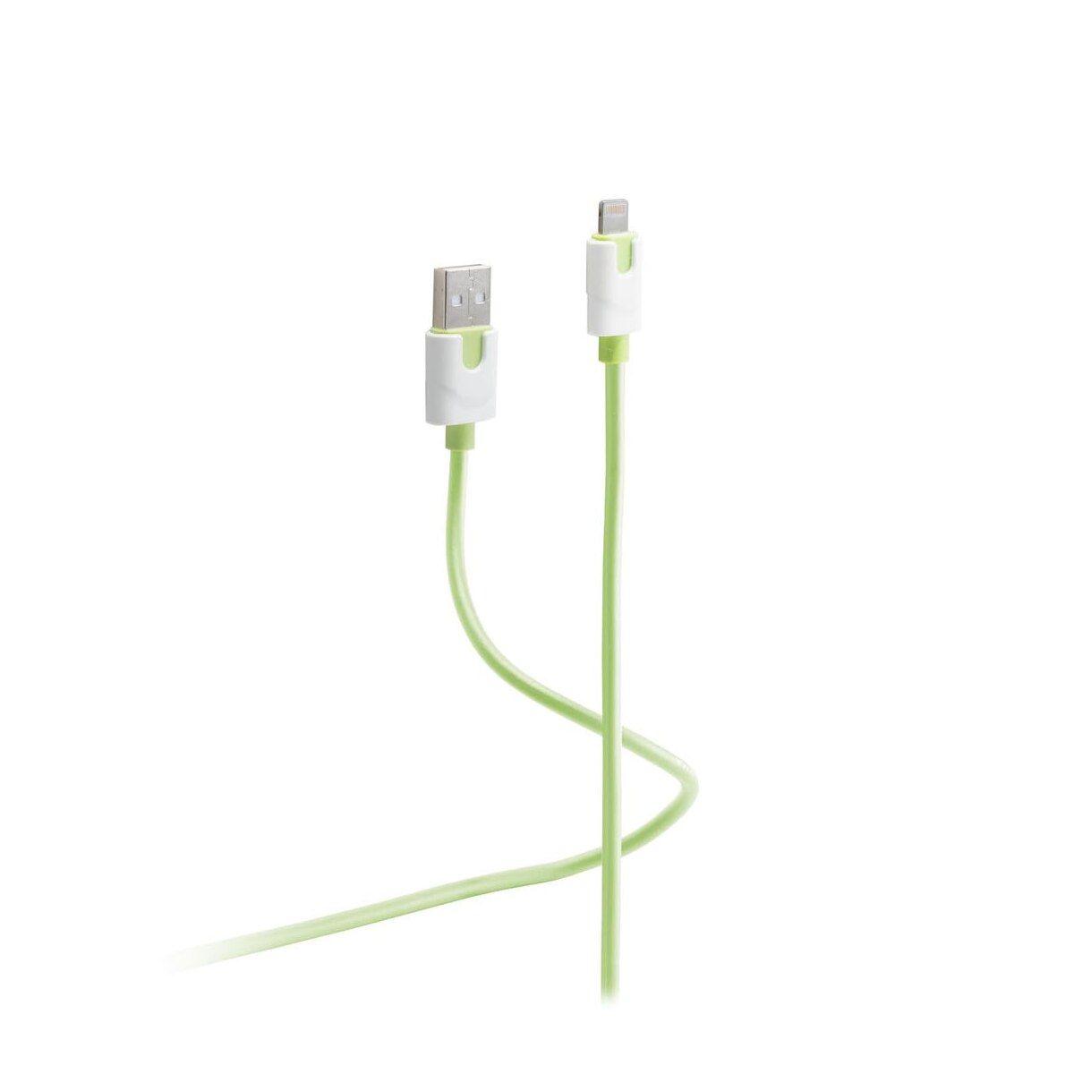 Shiverpeaks USB 8-pin oplaadkabel flexibel, groen 2m