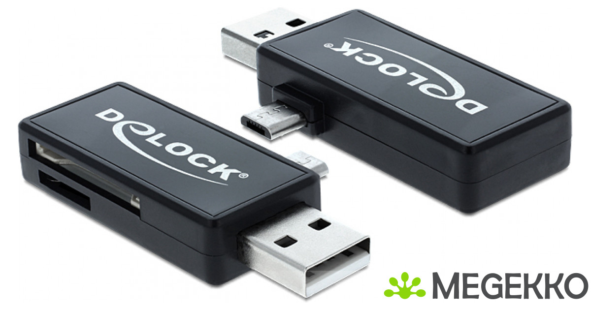 DeLOCK 91731 geheugenkaartlezer USB 2.0 Zwart