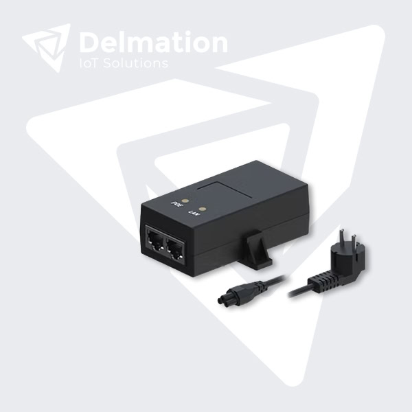 EU Single Port 10/100 Mbps Passive PoE Injector 19W