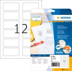 HERMA 9643 printeretiket Wit Zelfklevend printerlabel