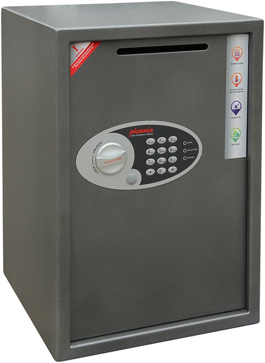 Phoenix Safe Co. VELA DEPOSIT 51 l Staal Grafiet, Metallic