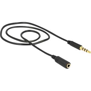 DeLOCK 84716 audio kabel 0,5 m 3.5mm Zwart