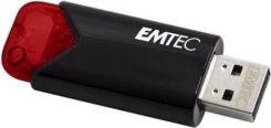 Emtec Click Easy USB flash drive 256 GB USB Type-A 3.2 Gen 1 (3.1 Gen 1) Zwart, Rood