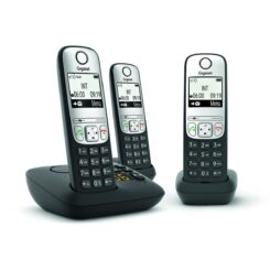 Gigaset A690A Trio Analoge-/DECT-telefoon Nummerherkenning Zwart