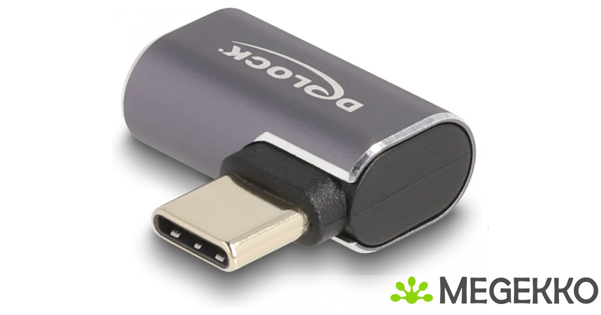 DeLOCK 60047 tussenstuk voor kabels USB-C Antraciet