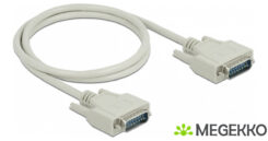 DeLOCK 85975 seriële kabel Beige 1 m Sub-D15