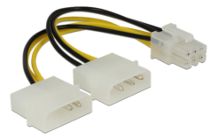 DeLOCK Power Cable for PCI Express Card - 0.15m 0,15 m