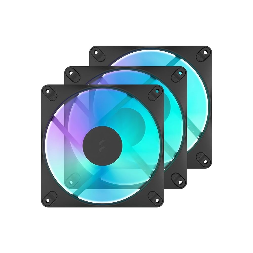 FRACTAL DESIGN koeler Dynamic 3-14 RGB zwart 3-Pack