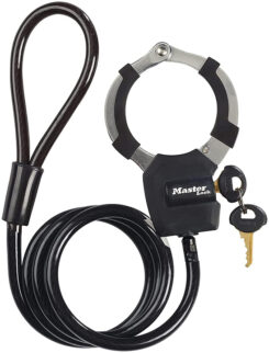 MASTER LOCK Street Cuff Zwart 1000 mm Kabelslot