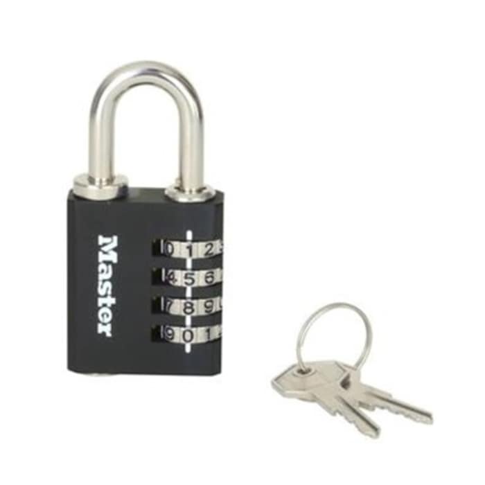 MASTER LOCK cijferslot Zinc 40mm Sicherheitsnotschlüssel